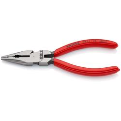 Knipex Spitz-Kombizange mit Kunststoff überzogen schwarz atramentiert 145 mm (SB-Karte/Blister) Nr. 08 21 145 SB