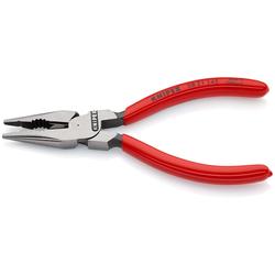 Knipex Spitz-Kombizange mit Kunststoff überzogen schwarz atramentiert 145 mm (SB-Karte/Blister) Nr. 08 21 145 SB