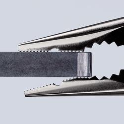 Knipex Spitz-Kombizange mit Mehrkomponenten-Hüllen verchromt 145 mm Nr. 08 25 145