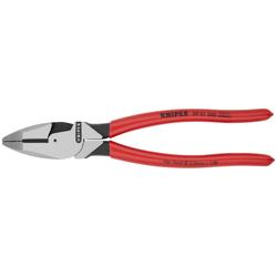 Knipex Kraft-Kombizange Lineman\u0027s Pliers amerikanisches Modell mit rutschhemmendem Kunststoff überzogen schwarz atramentiert 240 mm (SB-Karte/Blister) Nr. 09 01 240 SB
