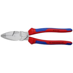 Knipex Kraft-Kombizange Lineman\u0027s Pliers amerikanisches Modell mit Mehrkomponenten-Hüllen verchromt 240 mm Nr. 09 05 240