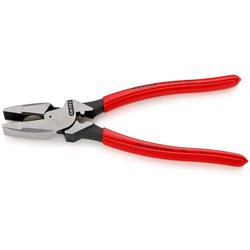 Knipex Kraft-Kombizange Lineman\u0027s Pliers amerikanisches Modell mit rutschhemmendem Kunststoff überzogen schwarz atramentiert 240 mm Nr. 09 11 240