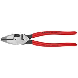 Knipex Kraft-Kombizange Lineman\u0027s Pliers amerikanisches Modell mit rutschhemmendem Kunststoff überzogen schwarz atramentiert 240 mm Nr. 09 11 240