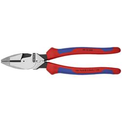 Knipex Kraft-Kombizange Lineman\u0027s Pliers amerikanisches Modell mit Mehrkomponenten-Hüllen schwarz atramentiert 240 mm Nr. 09 12 240