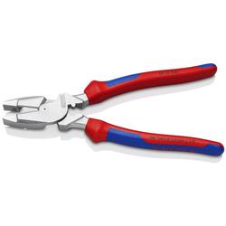 Knipex Kraft-Kombizange Lineman\u0027s Pliers amerikanisches Modell mit Mehrkomponenten-Hüllen verchromt 240 mm Nr. 09 15 240