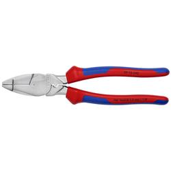 Knipex Kraft-Kombizange Lineman\u0027s Pliers amerikanisches Modell mit Mehrkomponenten-Hüllen verchromt 240 mm Nr. 09 15 240