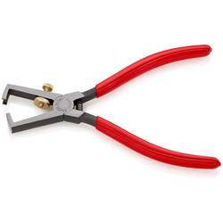 Knipex Abisolierzange mit Öffnungsfeder, universal mit Kunststoff überzogen schwarz atramentiert 160 mm (SB-Karte/Blister) Nr. 11 01 160 SB