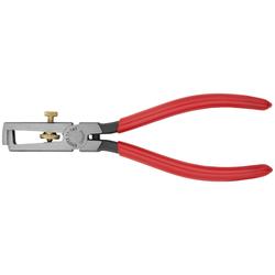 Knipex Abisolierzange mit Öffnungsfeder, universal mit Kunststoff überzogen schwarz atramentiert 160 mm (SB-Karte/Blister) Nr. 11 01 160 SB