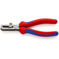 Knipex Abisolierzange mit Öffnungsfeder, universal mit Mehrkomponenten-Hüllen schwarz atramentiert 160 mm (SB-Karte/Blister) Nr. 11 02 160 SB