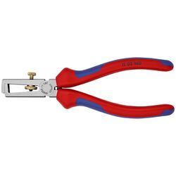 Knipex Abisolierzange mit Öffnungsfeder, universal mit Mehrkomponenten-Hüllen schwarz atramentiert 160 mm (SB-Karte/Blister) Nr. 11 02 160 SB