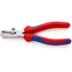 Knipex Abisolierzange mit Öffnungsfeder, universal mit Mehrkomponenten-Hüllen verchromt 160 mm Nr. 11 05 160