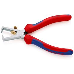 Knipex Abisolierzange mit Öffnungsfeder, universal mit Mehrkomponenten-Hüllen verchromt 160 mm Nr. 11 05 160