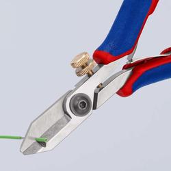 Knipex Elektronik-Abisolierschere mit Mehrkomponenten-Hüllen 140 mm Nr. 11 82 130