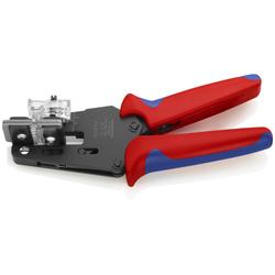 Knipex Präzisions-Abisolierzange mit Formmessern mit Mehrkomponenten-Hüllen brüniert 195 mm Nr. 12 12 02