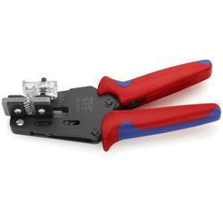 Knipex Präzisions-Abisolierzange mit Formmessern mit Mehrkomponenten-Hüllen brüniert 195 mm Nr. 12 12 06