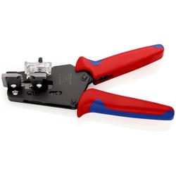 Knipex Präzisions-Abisolierzange mit Formmessern mit Mehrkomponenten-Hüllen brüniert 195 mm Nr. 12 12 11