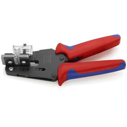 Knipex Präzisions-Abisolierzange mit Formmessern mit Mehrkomponenten-Hüllen brüniert 195 mm Nr. 12 12 13