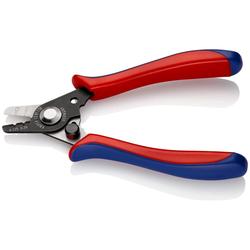 Knipex Abisolierzange für Glasfaserkabel mit Kunststoff-Griffhüllen brüniert 130 mm Nr. 12 82 130 SB