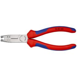 Knipex Abmantelungszange mit Mehrkomponenten-Hüllen schwarz atramentiert 165 mm Nr. 13 42 165