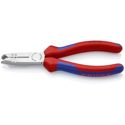 Knipex Abmantelungszange mit Mehrkomponenten-Hüllen schwarz atramentiert 165 mm Nr. 13 42 165