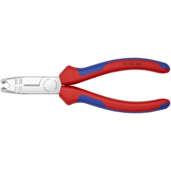 Knipex Abmantelungszange mit Mehrkomponenten-Hüllen verchromt 165 mm (SB-Karte/Blister) Nr. 13 45 165 SB