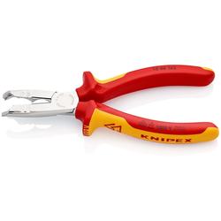Knipex Abmantelungszange isoliert mit Mehrkomponenten-Hüllen, VDE-geprüft verchromt 165 mm (SB-Karte/Blister) Nr. 13 46 165 SB