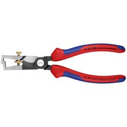 Knipex StriX® Abisolierzangen mit Kabelschere mit Mehrkomponenten-Hüllen schwarz atramentiert 180 mm Nr. 13 62 180