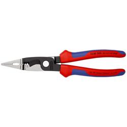Knipex Elektro-Installationszange mit Mehrkomponenten-Hüllen schwarz atramentiert 200 mm (SB-Karte/Blister) Nr. 13 82 200 SB