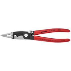 Knipex Elektro-Installationszange mit Kunststoff überzogen schwarz atramentiert 200 mm (SB-Karte/Blister) Nr. 13 91 200 SB