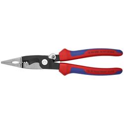 Knipex Elektro-Installationszange mit Mehrkomponenten-Hüllen schwarz atramentiert 200 mm (SB-Karte/Blister) Nr. 13 92 200 SB