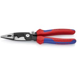 Knipex Elektro-Installationszange mit Mehrkomponenten-Hüllen schwarz atramentiert 200 mm Nr. 13 92 200