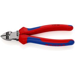 Knipex Abisolier-Seitenschneider mit Mehrkomponenten-Hüllen schwarz atramentiert 160 mm Nr. 14 22 160