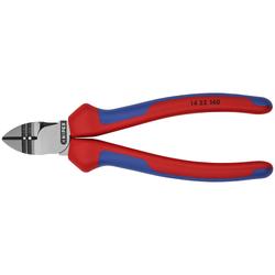 Knipex Abisolier-Seitenschneider mit Mehrkomponenten-Hüllen schwarz atramentiert 160 mm Nr. 14 22 160
