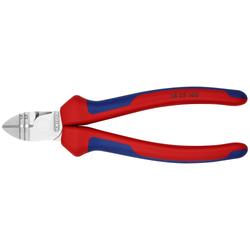 Knipex Abisolier-Seitenschneider mit Mehrkomponenten-Hüllen verchromt 160 mm Nr. 14 25 160