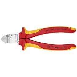 Knipex Abisolier-Seitenschneider isoliert mit Mehrkomponenten-Hüllen, VDE-geprüft verchromt 160 mm Nr. 14 26 160