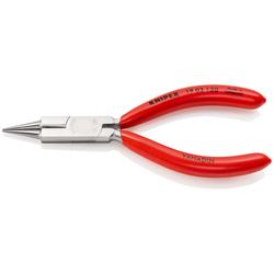 Knipex Rundzange mit Schneide (Schmuckbiegezange) mit Kunststoff überzogen verchromt 130 mm Nr. 19 03 130