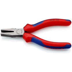 Knipex Flachzange mit Mehrkomponenten-Hüllen schwarz atramentiert 140 mm Nr. 20 02 140
