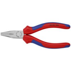 Knipex Flachzange mit Mehrkomponenten-Hüllen schwarz atramentiert 140 mm Nr. 20 02 140