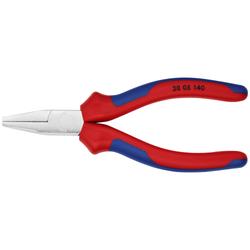 Knipex Flachzange mit Mehrkomponenten-Hüllen verchromt 140 mm Nr. 20 05 140