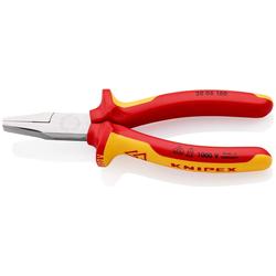 Knipex Flachzange isoliert mit Mehrkomponenten-Hüllen, VDE-geprüft verchromt 160 mm Nr. 20 06 160