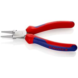 Knipex Rundzange mit Mehrkomponenten-Hüllen verchromt 160 mm Nr. 22 05 160