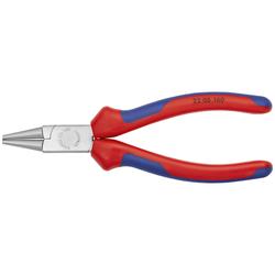 Knipex Rundzange mit Mehrkomponenten-Hüllen verchromt 160 mm Nr. 22 05 160