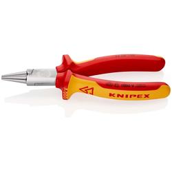 Knipex Rundzange isoliert mit Mehrkomponenten-Hüllen, VDE-geprüft verchromt 160 mm Nr. 22 06 160