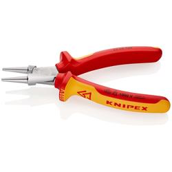 Knipex Rundzange isoliert mit Mehrkomponenten-Hüllen, VDE-geprüft verchromt 160 mm Nr. 22 06 160