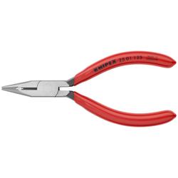 Knipex Flachrundzange mit Schneide (Radiozange) mit Kunststoff überzogen schwarz atramentiert 125 mm Nr. 25 01 125