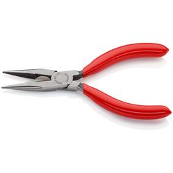 Knipex Flachrundzange mit Schneide (Radiozange) mit Kunststoff überzogen schwarz atramentiert 140 mm (SB-Karte/Blister) Nr. 25 01 140 SB