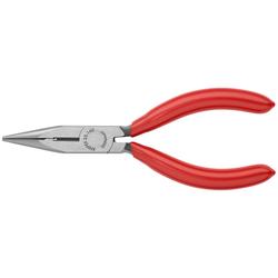 Knipex Flachrundzange mit Schneide (Radiozange) mit Kunststoff überzogen schwarz atramentiert 140 mm (SB-Karte/Blister) Nr. 25 01 140 SB