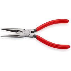Knipex Flachrundzange mit Schneide (Radiozange) mit Kunststoff überzogen schwarz atramentiert 160 mm (SB-Karte/Blister) Nr. 25 01 160 SB