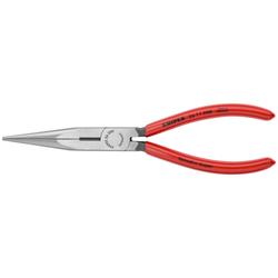 Knipex Flachrundzange mit Schneide (Storchschnabelzange) mit Kunststoff überzogen schwarz atramentiert 200 mm (SB-Karte/Blister) Nr. 26 11 200 SB