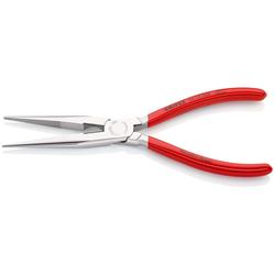 Knipex Flachrundzange mit Schneide (Storchschnabelzange) mit Kunststoff überzogen verchromt 200 mm Nr. 26 13 200